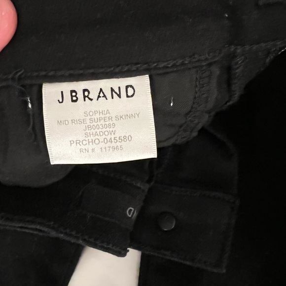 J Brand Sophia mid-rise super skinny Jeans - black, size 23. Never worn - Picture 3 of 3